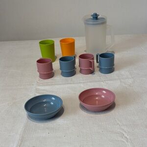Tupperware Kids Play Pitcher, Mugs, Bowls & Cups